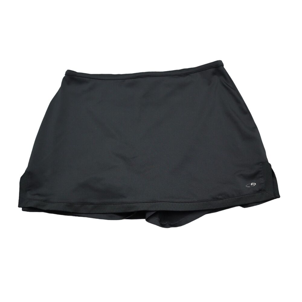 Champion Skort Womens S Black Elastic Waist Pockets Tennis Golf Athletic Pull On